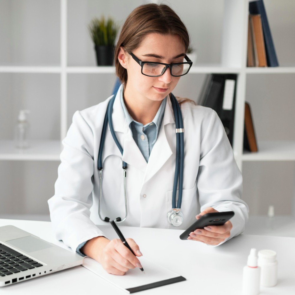 doctor writing medical prescription 1